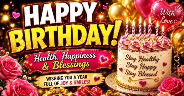 Blessing showers and Good Health on your Birthday