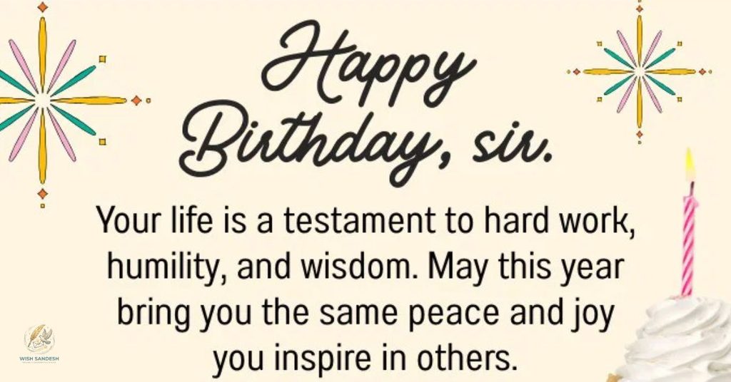 Happy Birthday Sir Wishes In English