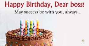 Happy Birthday Wishes to Boss